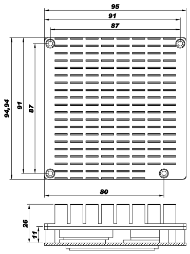 ICE-PV-D5251/N4551 Dimensions